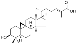 (3BETA,24E)-3-羟基-9,19-环羊毛甾-24-烯-26-酸结构式_4184-34-3结构式