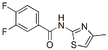 (9ci)-3,4-二氟-n-(4-甲基-2-噻唑)-苯甲酰胺结构式_418779-61-0结构式