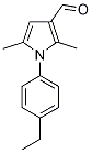 (9ci)-1-(4-乙基苯基)-2,5-二甲基-1H-吡咯-3-羧醛结构式_426216-56-0结构式
