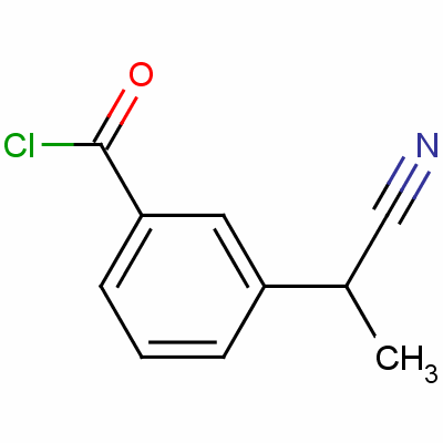 3-(1-氰基乙基)苯甲酰氯结构式_42872-29-7结构式