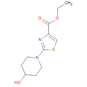2-(4-羟基哌啶-1-基)噻唑-4-羧酸乙酯结构式_429667-45-8结构式