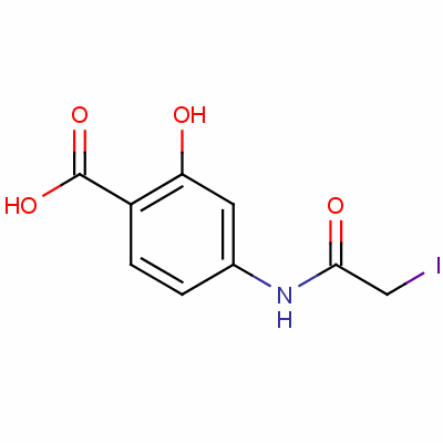 Salicylic acid, 4-(2-iodoacetamido)-Structure,4323-00-6Structure Salicylic acid, 4-(2-iodoacetamido)- Structure,4323-00-6Structure