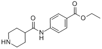 4-[(哌啶-4-羰基)-氨基]-苯甲酸乙酯结构式_433712-61-9结构式