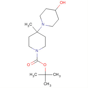 4-(4-羟基-1-哌啶)-4-甲基-哌啶-1-羧酸叔丁酯结构式_438208-24-3结构式