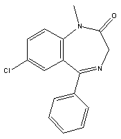 地西泮结构式_439-14-5结构式
