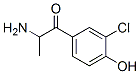 2-氨基-1-(3-氯-4-羟基苯基)-1-丙酮结构式_4394-42-7结构式