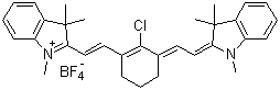 2-[2-[2-氯-3-[(1,3-二氢-1,3,3-三甲基-2H-吲哚-2-亚基)乙亚基]-1-环己烯-1-基]乙烯基]-1,3,3-三甲基-3H-吲哚四氟硼酸盐结构式_439859-04-8结构式