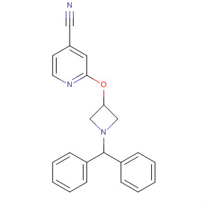 2-(1-二苯甲基-氮杂啶-3-基氧基)-4-吡啶甲腈结构式_442846-86-8结构式