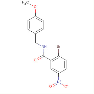 N-(4-甲氧基苄基)-2-溴-5-硝基苯甲酰胺结构式_442846-92-6结构式