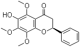 6-羟基-5,7,8-三甲氧基黄烷酮结构式_4431-42-9结构式