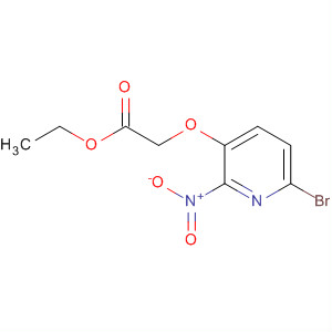 2-(6-溴-2-硝基吡啶-3-基氧基)乙酸乙酯结构式_443956-09-0结构式