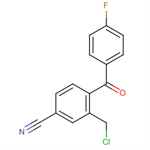 3-(氯甲基)-4-(4-氟苯甲酰基)苯甲腈结构式_445312-08-3结构式