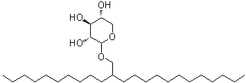 2-癸基十四D-吡喃木糖苷结构式_446264-02-4结构式