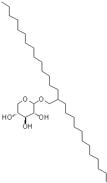 2-十二基十六基 D-木吡喃糖苷结构式_446264-03-5结构式