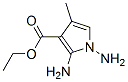 (9ci)-1,2-二氨基-4-甲基-1H-吡咯-3-羧酸乙酯结构式_458527-73-6结构式
