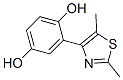 (9ci)-2-(2,5-二甲基-4-噻唑)-1,4-苯二醇结构式_459124-94-8结构式