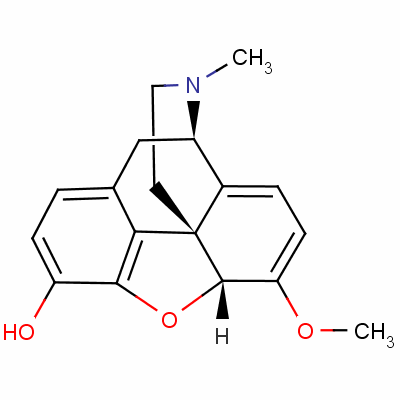 硫酸吗啡杂质C结构式_467-04-9结构式