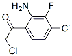  1-(2-氨基-4-氯-3-氟苯基)-2-氯-乙酮结构式_467456-99-1结构式