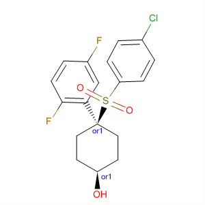 反式-4-[(4-氯苯基)磺酰基]-4-(2,5-二氟苯基)环己醇结构式_471903-41-0结构式