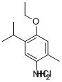 4-乙氧基-5-异丙基-2-甲基苯胺盐酸盐结构式_473704-48-2结构式