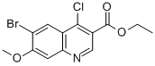 6-溴-4-氯-7-甲氧基喹啉-3-羧酸乙酯结构式_476194-45-3结构式