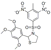 (9CI)-3-[(4-甲基-3,5-二硝基苯基)磺酰基]-2-(2,4,5-三甲氧基苯基)-噻唑烷结构式_477489-67-1结构式
