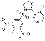 (9CI)-2-(2-氯苯基)-3-[(4-甲基-3,5-二硝基苯基)磺酰基]-噻唑烷结构式_477489-68-2结构式