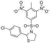 (9CI)-2-(4-氯苯基)-3-[(4-甲基-3,5-二硝基苯基)磺酰基]-噻唑烷结构式_477489-70-6结构式