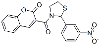 (9CI)-2-(3-硝基苯基)-3-[(2-氧代-2H-1-苯并吡喃-3-基)羰基]-噻唑烷结构式_477515-58-5结构式