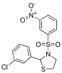 (9CI)-2-(3-氯苯基)-3-[(3-硝基苯基)磺酰基]-噻唑烷结构式_477515-62-1结构式