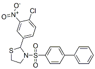 (9CI)-3-([1,1-联苯]-4-基磺酰基)-2-(4-氯-3-硝基苯基)-噻唑烷结构式_477516-26-0结构式