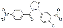 (9CI)-2-(4-氯-3-硝基苯基)-3-(4-硝基苯甲酰基)-噻唑烷结构式_477516-59-9结构式