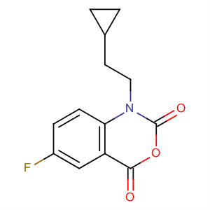 1-(2-环丙基乙基)-6-氟-1H-苯并[d][1,3]噁嗪-2,4-二酮结构式_477933-12-3结构式