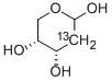 2-脱氧-D-核糖-2-13C结构式_478511-60-3结构式