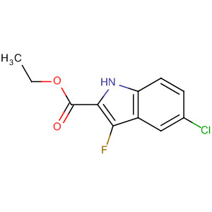5-氯-3-氟吲哚-2-羧酸乙酯结构式_480450-92-8结构式