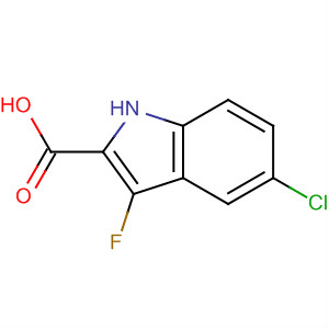 5-氯-3-氟吲哚-2-羧酸结构式_480450-93-9结构式