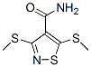 3,5-双(甲基硫代)异噻唑-4-羧酰胺结构式_4886-14-0结构式
