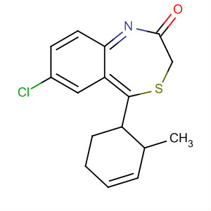 7-氯-1,5-二氢-5-(2-甲基苯基)-4,1-苯并硫氮杂革-2(3H)-酮结构式_488829-66-9结构式