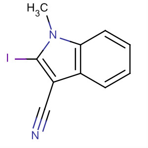 2-碘-1-甲基-1H-吲哚-3-甲腈结构式_490039-77-5结构式