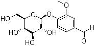 4-(beta-D-葡萄糖基)-3-甲氧基苯甲醛结构式_494-08-6结构式