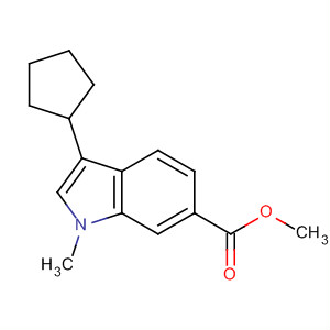 3-环戊基-1-甲基-1H-吲哚-6-羧酸甲酯结构式_494799-38-1结构式