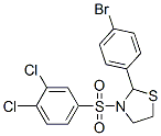 (9CI)-2-(4-溴苯基)-3-[(3,4-二氯苯基)磺酰基]-噻唑烷结构式_497234-91-0结构式