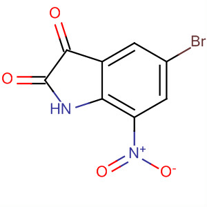 5-溴-7-硝基吲哚啉-2,3-二酮结构式_49764-59-2结构式