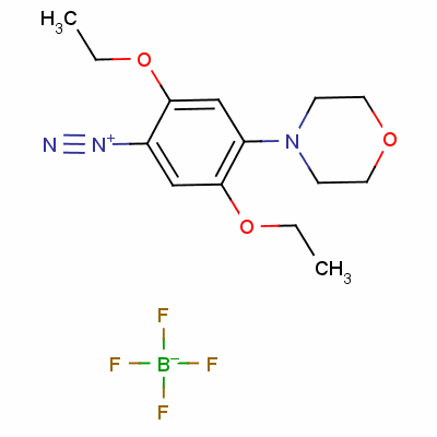 2,5-二乙氧基-4-吗啉基偶氮苯四氟硼酸盐结构式_4979-72-0结构式 2,5-二乙氧基-4-吗啉基偶氮苯四氟硼酸盐结构式_4979-72-0结构式