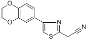 2-[4-(2,3-二氢-1,4-苯并二噁英-6-基)-1,3-噻唑-2-基]乙腈结构式_499771-17-4结构式