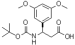 Boc-(r)-3-氨基-3-(3,5-二甲氧基-苯基)-丙酸结构式_500788-94-3结构式