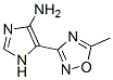 5-(5-甲基-1,2,4-噁二唑-3-基)-1H-咪唑-4-胺(9ci)结构式_500861-85-8结构式