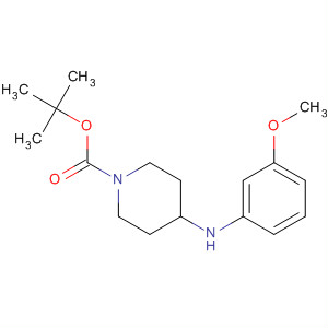 4-(3-甲氧基苯基氨基)哌啶-1-羧酸叔丁酯结构式_501673-68-3结构式
