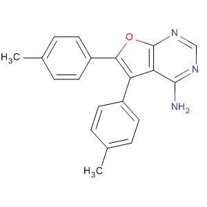 5,6-双(4-甲基苯基)-呋喃并[2,3-d]嘧啶-4-胺结构式_501693-54-5结构式