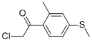 (9ci)-2-氯-1-[2-甲基-4-(甲基硫代)苯基]-乙酮结构式_502484-70-0结构式